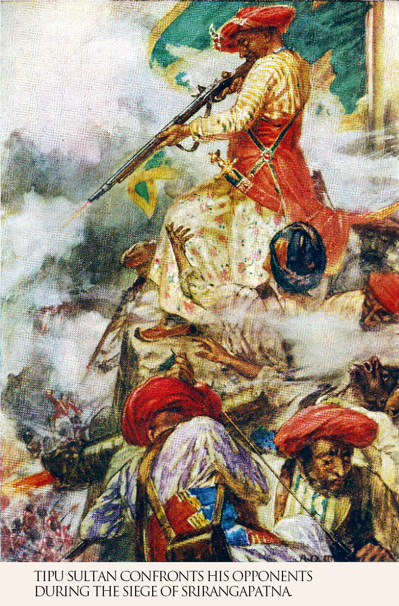 Tipu Sultan Fighting